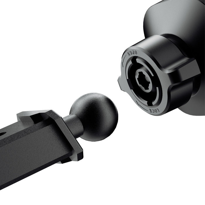 Dudao magnetic car phone holder with telescopic arm black (F6Max)