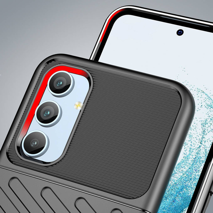 Obal Thunder Case obal pro Samsung Galaxy A54 5G silikonový pancéřový kryt černý Case