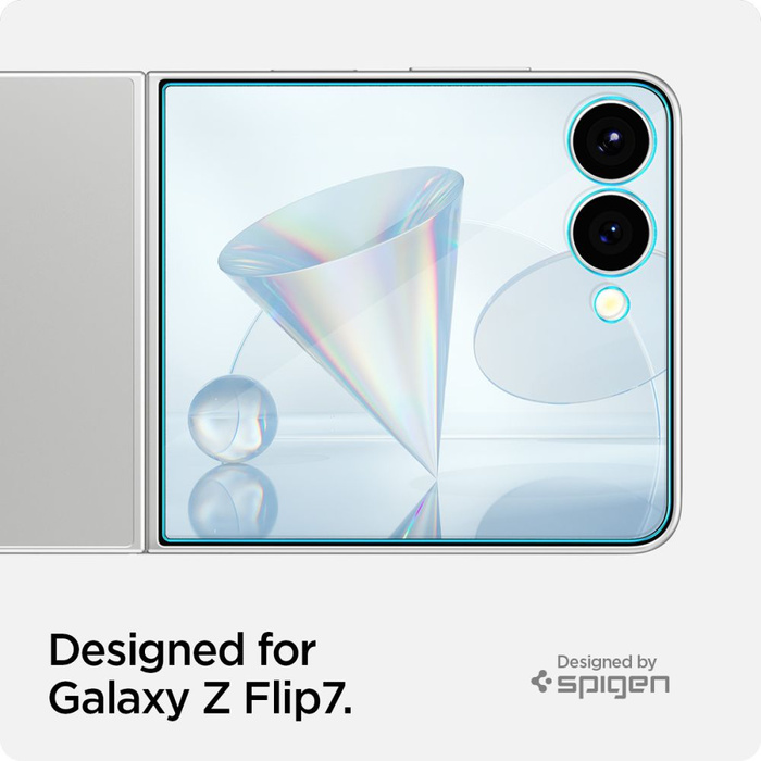 VERRE TREMPÉ SPIGEN GLAS.TR "EZ FIT" HD 2-PIÈCES GALAXY Z FLIP 7 TRANSPARENT