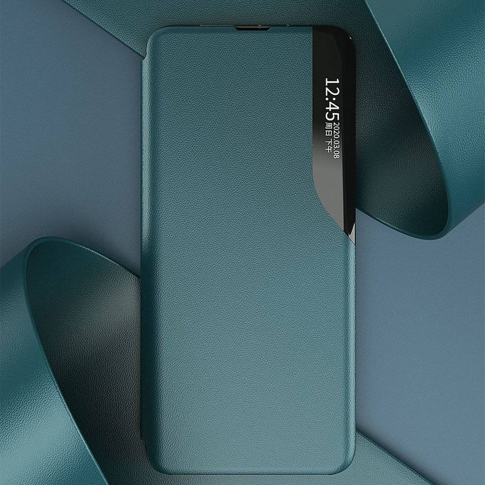 Eco Leather View Case elegantní pouzdro pouzdro s flipovým krytem a funkcí stojánku Xiaomi Poco M3 / Xiaomi Redmi 9T černé