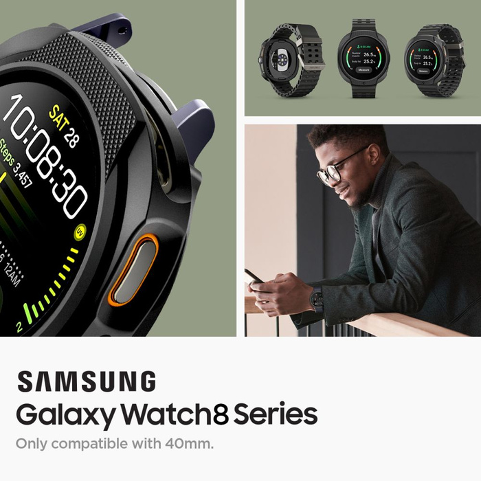 Spigen Liquid Air SAMSUNG Galaxy Watch 8 (40 MM) MATTE NEGRO