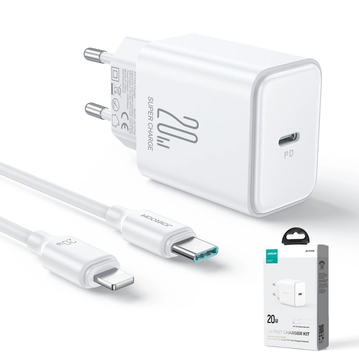 20-W-USB-C-PD-Ladegerät mit USB-C-Kabel – Lightning Joyroom JR-TCF06