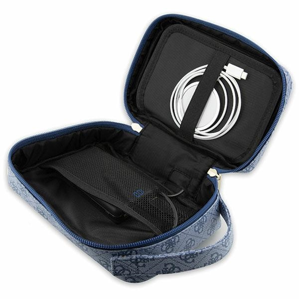 Sac Guess GUHBP4RPSB Organiseur bleu/bleu 4G Rayures imprimées