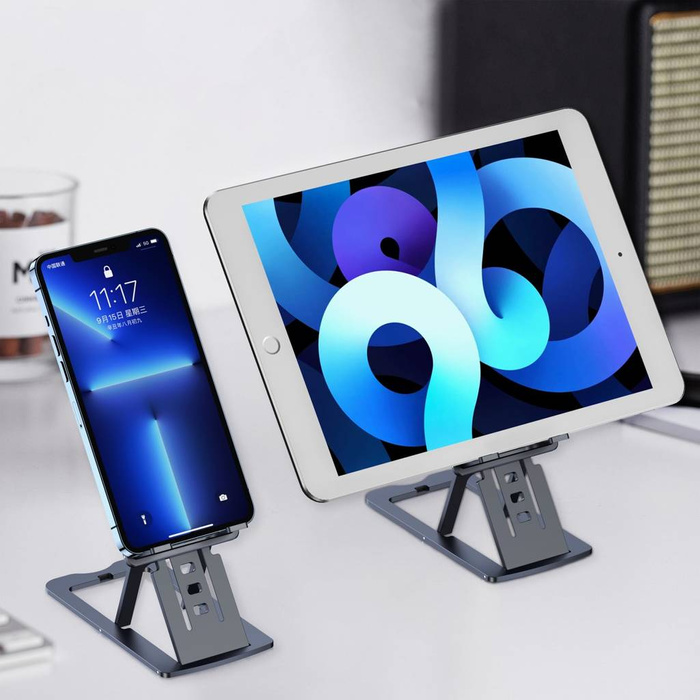 Supporto pieghevole Choetech per smartphone/tablet grigio (H064)