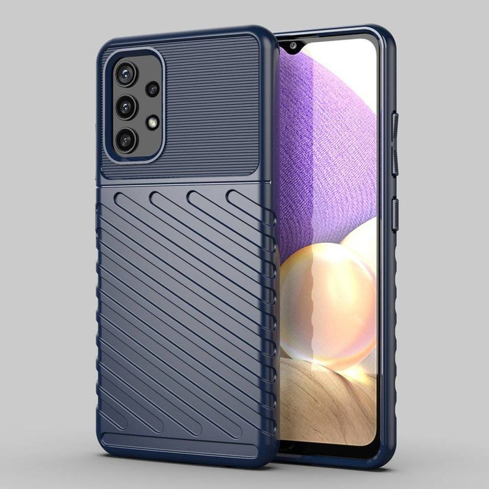 Thunder Case flexibilní pancéřovaný pouzdro kryt Samsung Galaxy A32 5G modrý
