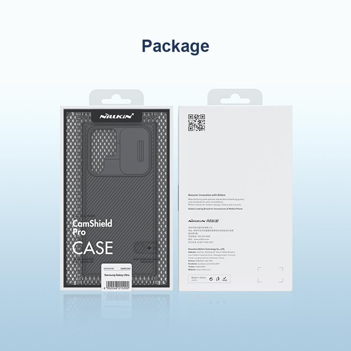 Case  Nillkin CamShield Pro for SAMSUNG S22 ULTRA (black)