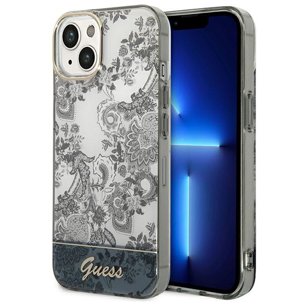 Guess GUHCP14MHGPLHG iPhone 14 Plus 6.7" grey/grey hardcase Porcelain Collection