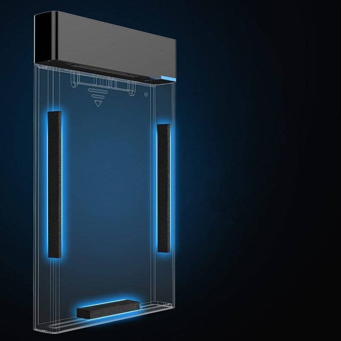 Ugreen Schacht für HDD SSD 2,5'' SATA Laufwerksgehäuse USB 3.2 Gen 1 (5 Gbps) USB Typ C + 0,5 m Kabel schwarz (US221 50743)