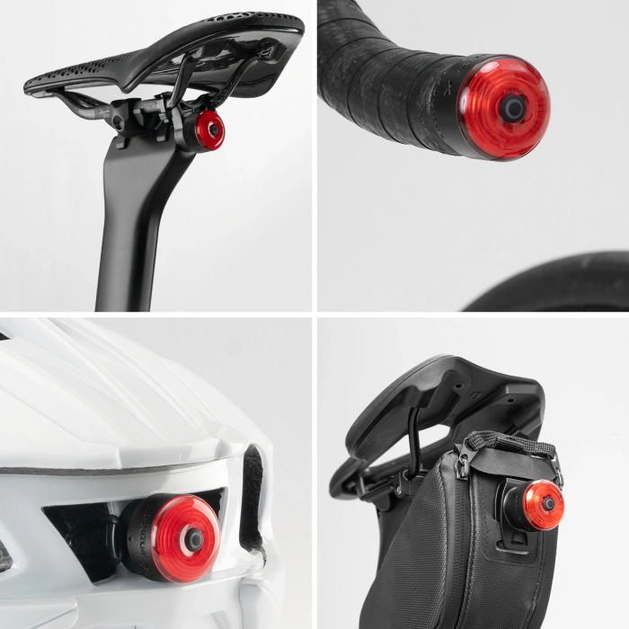 Lampka tylna Wozinsky WIS-02 wodoodporna inteligentna światło tylne 1 szt. - czarne