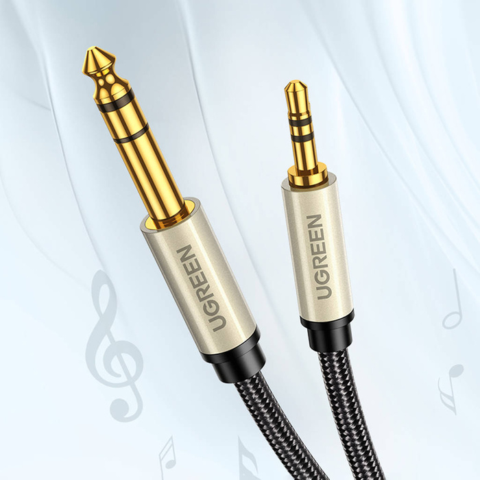 Câble Ugreen câble audio TRS mini jack 3.5mm - jack 6.35mm 2m gris