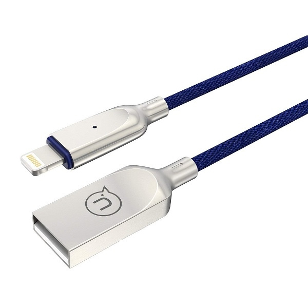 Cable USAMS Lightning Power-off U-Sun 1.9m Blue