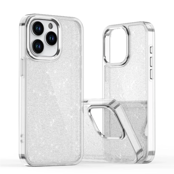 Glitter Case for iPhone 16 Pro Max - transparent with glitter