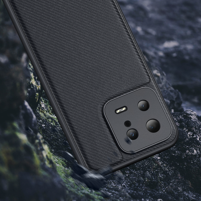 Obal Dux Ducis Fino obal pro Xiaomi 13 kryt se silikonovým rámečkem šedý Case