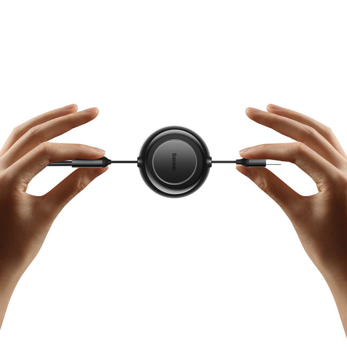 Baseus Bright Mirror 2 Cable USB tipo A 3 en 1 - micro USB + Lightning + USB tipo C 3.5A 1.1m negro (CAMJ010001)