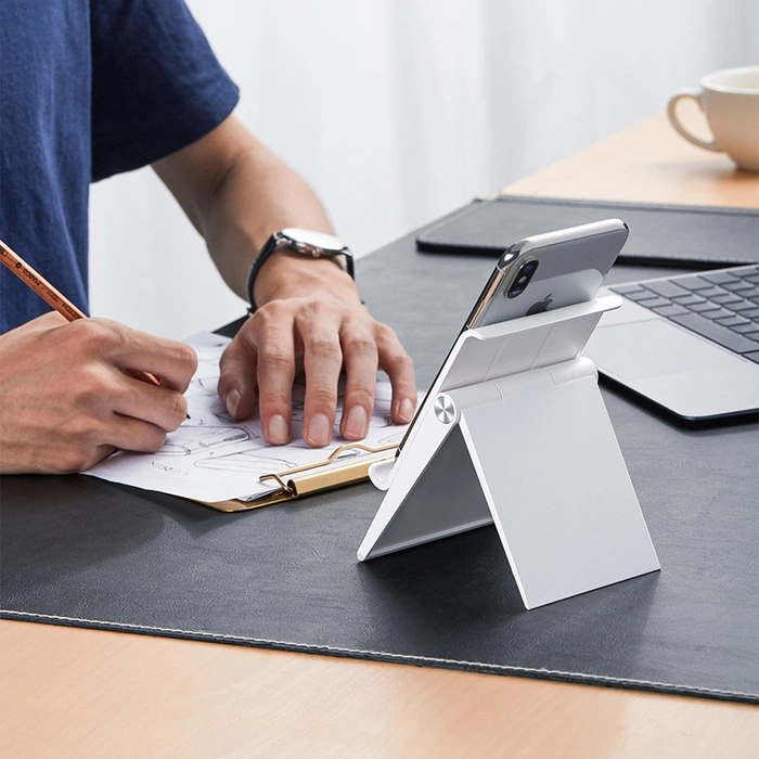 UGREEN LP247 Support pour téléphone, réglable, 4.7-7.9''  (blanc)