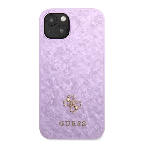 Obal Guess Guhcp13mps4mu iPhone 13 6,1" Purple/purple Hardcase Saffiano 4g Small Metal Logo Case