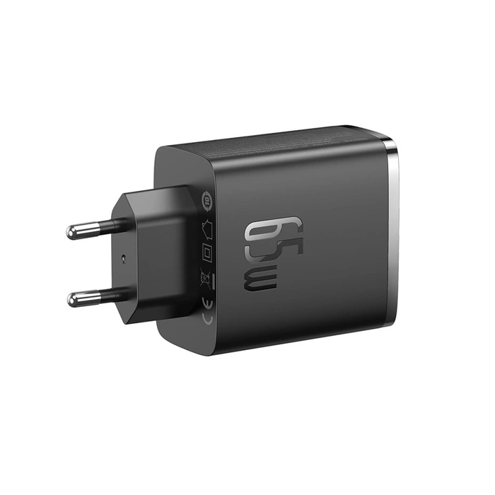 Wall charger Baseus OS-Cube Pro 2xUSB-C + USB, 65W (black)