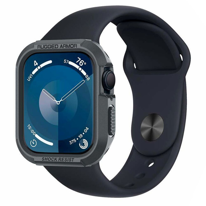 Hülle Spigen Rugged Armor Apple Watch 4 / 5 / 6 / 7 / 8 / 9 / Se (44 / 45 Mm) Dunkelgrau