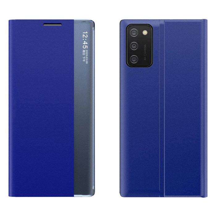 Nový kryt Sleep Case s funkcí stojánku pro Samsung Galaxy A03s (166.5) modrý
