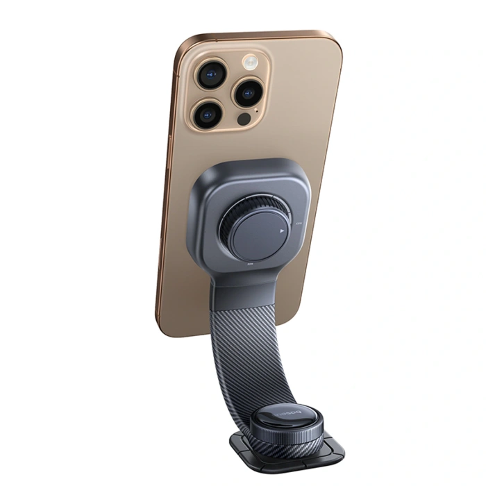 Uchwyt magnetyczny Baseus PrimeTrip C03 kompatybilny z MagSafe przyklejany na deskę rozdzielczą - czarny