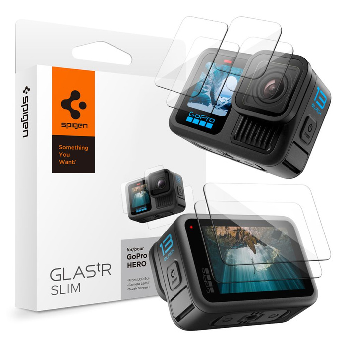 CRISTAL TEMPLADO SPIGEN GLAS.TR SLIM 2-SET GOPRO HERO 13 TRANSPARENTE