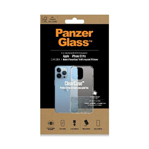 PanzerGlass ClearCase iPhone 13 Pro 6.1" Antibacterial Military grade clear 0322