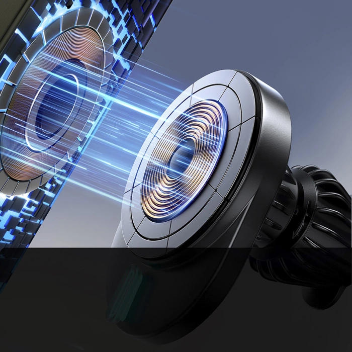 Joyroom JR-ZS409 Magnethalter mit 15W induktivem Ladegerät für Auto-Lüftungsschlitze – Schwarz