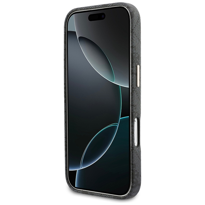 Etui Guess 4G Script MagSafe do iPhone   17 czarny