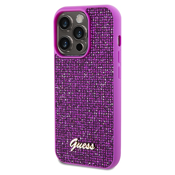 Etui Guess GUHCP14XPMSDGSF iPhone 14 Pro Max 6.7" fuksja/fuschia hardcase Disco Metal Script Case