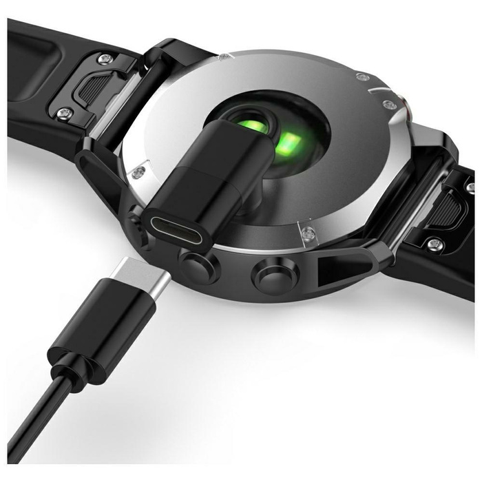 Adapter USB-C Beline do ładowania        zegarków Garmin czarny