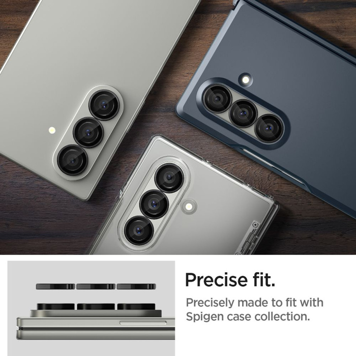 PROTECTION D’APPAREIL SPIGEN OPTIK PRO HD GLAS.TR "EZ FIT" CAMERA PROTECTOR 2-PIÈCES GALAXY Z FOLD 7 NOIR