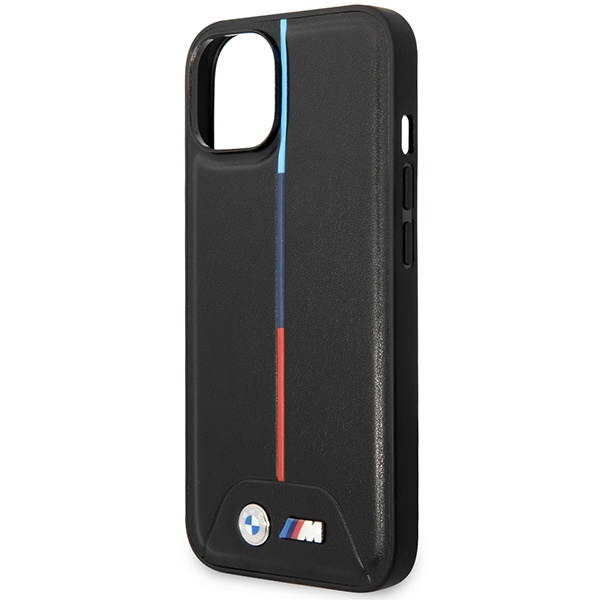 Cover Bmw Bmhcp15s22pvtk IPhone 15 / 14 / 13 6,1" nero/nero Hardcase M Quilted Tricolor Case