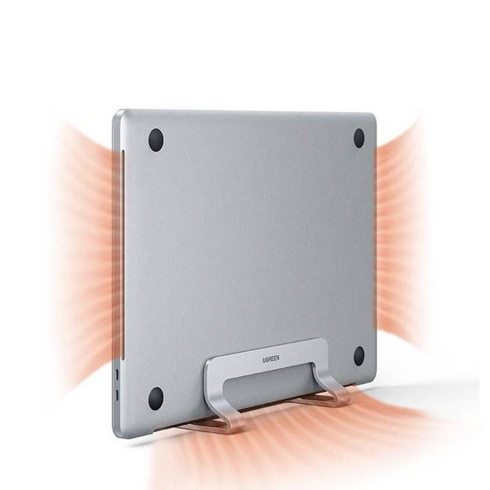 Ugreen Aluminum Vertical Stand Holder Stand for MacBook Laptop Tablet Silver (20471 LP258)