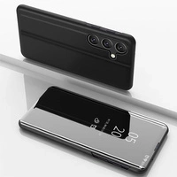 Clear View Case for Samsung Galaxy A36 Cover with Flip - Black