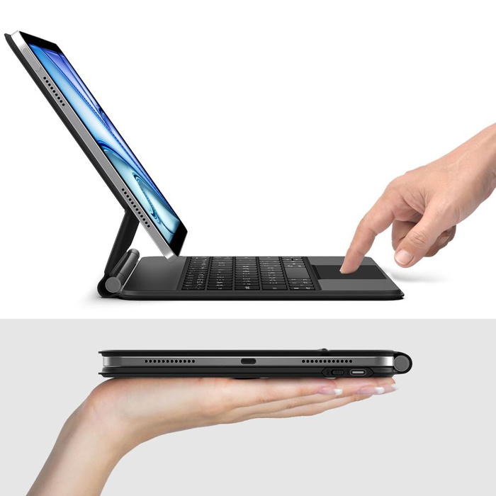 TECH-PROTECT SMARTCASE MAGNETIC + KEYBOARD IPAD AIR 10.9” 4 / 5 / 2020-2022 / 11” 6 / 7 / 2024-2025 BLACK