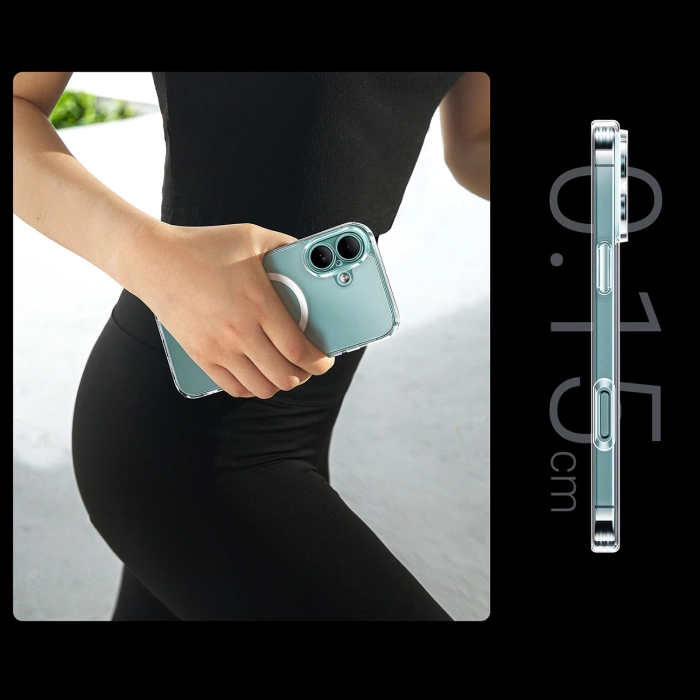 Etui magnetyczne Clear iPhone 16 (przezroczyste)