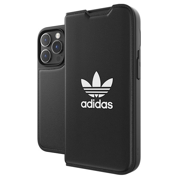 Adidas OR Booklet Case BASIC iPhone 14 Pro 6.1" czarno biały/black white 50182