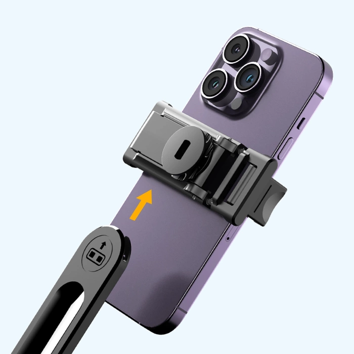 Selfie-Stick WC1Y3S Teleskopstativ 1,3 m mit Telefonhalter – Schwarz