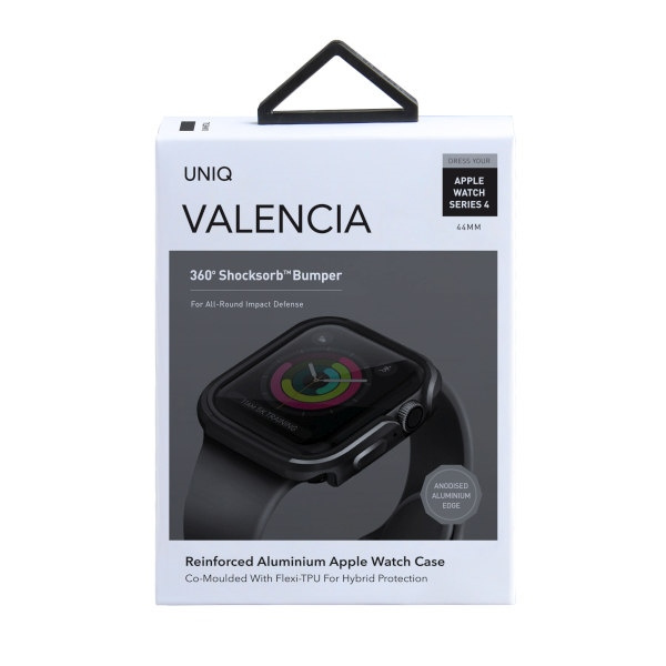 Uniq Hülle für Valencia Apple Watch Serie 4/5/6 / SE 44mm. grau / gunmetal grau