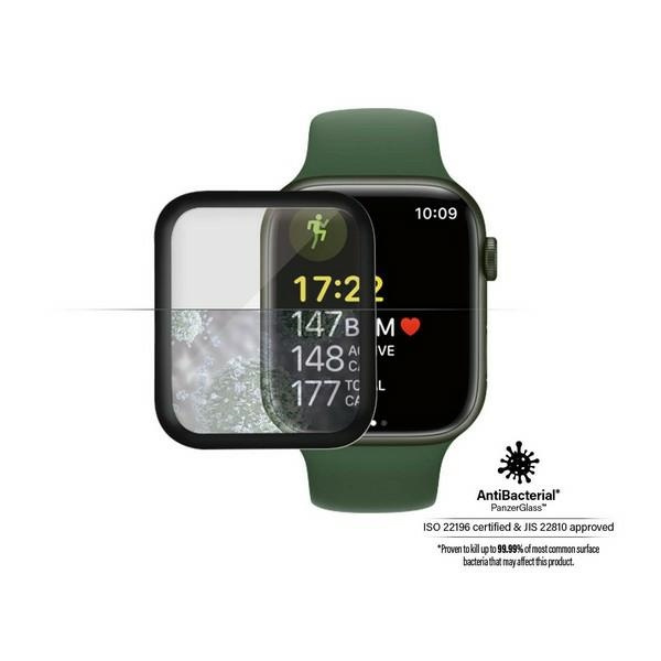 PanzerGlass Curved Apple Watch 7 41mm Antibacterial black/black