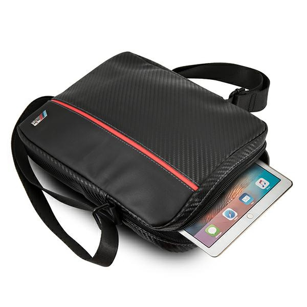 Bolsa BMW Tablet 10 Carbon Red Stripe Negra