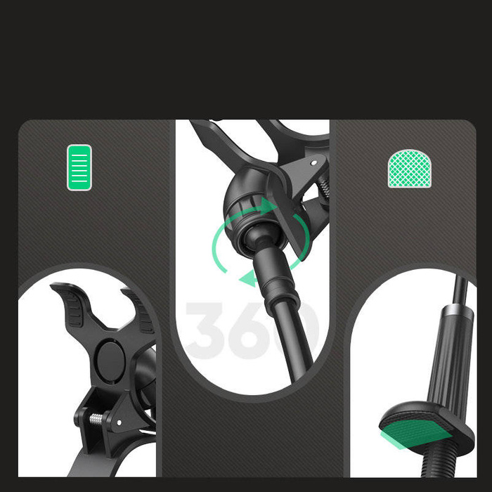 Ugreen univerzální držák stojánek držák telefonu tablet (až 12 cm široký) stativ líný držák s flexibilním ramenem bílý (30488 LP113)