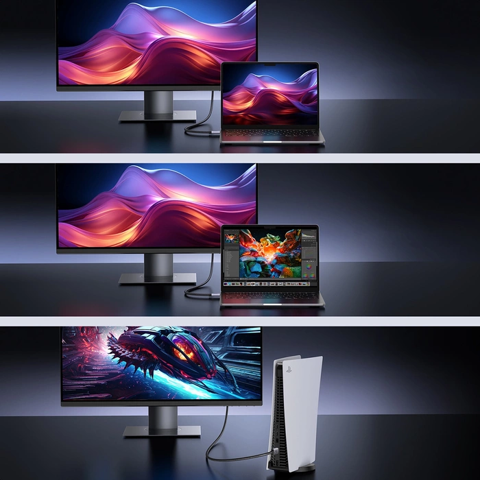 Ugreen HD171 35376 Kabel mit HDMI 2.1 8K-Anschlüssen zertifiziert 5 m – Grau