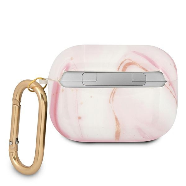 Case Guess GUAPUNMP AirPods Pro cover pink / pink Marble Collection
