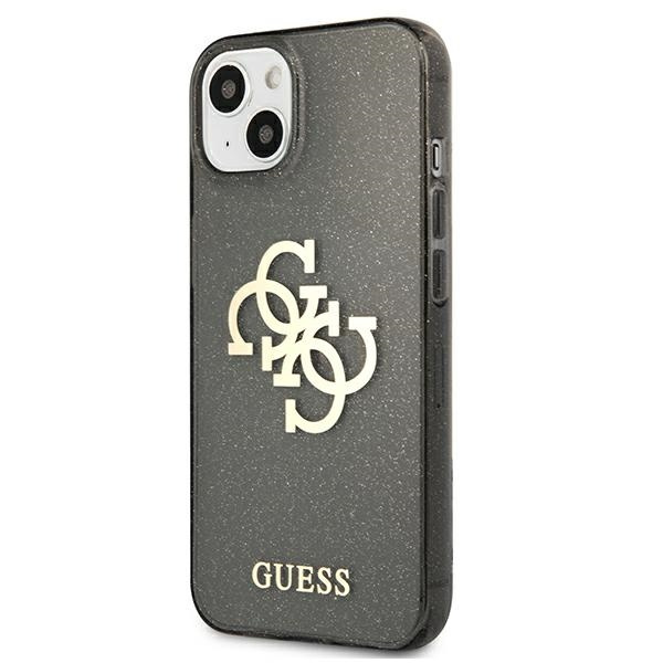  GUESS   13 Mini Glitter 4G Big Logo Black Hardcase