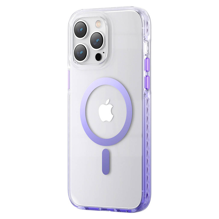 Obal Kingxbar PQY Ice Crystal Series magnetic obal iPhone 14 MagSafe fialová Case