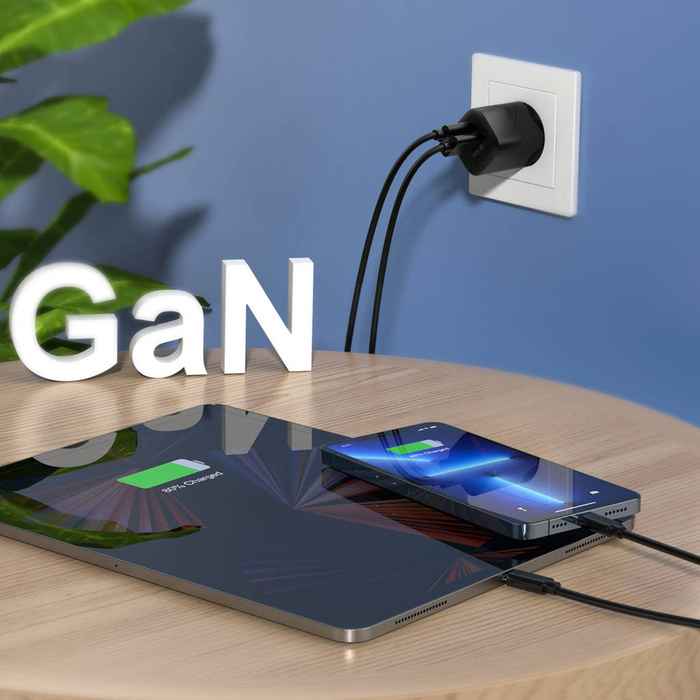 Choetech Schnelles USB-Wandladegerät USB Typ C PD QC 33W schwarz (PD5006)