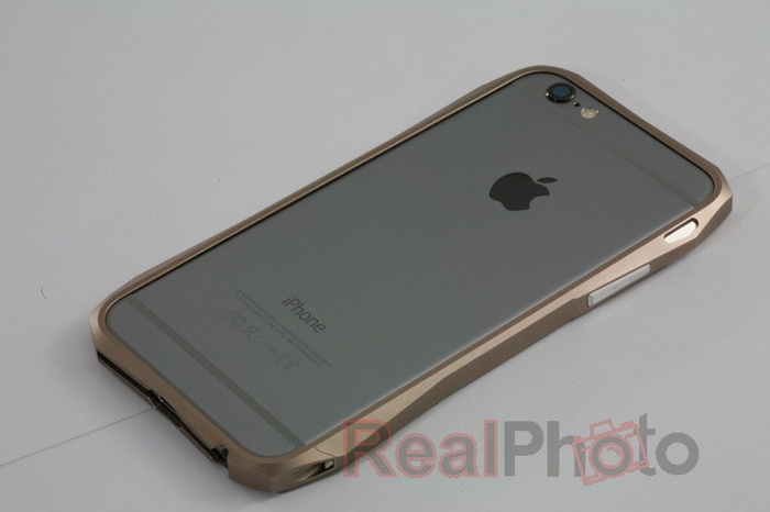 LJY Hardcore iPhone 6 Aluminium Stoßfänger Hülle Gold