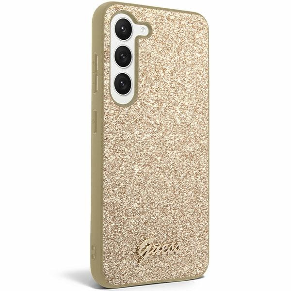 Etui Guess GUHCS24MHGGSHD Samsung Galaxy S24 Plus S926 złoty/gold hardcase Glitter Script Case
