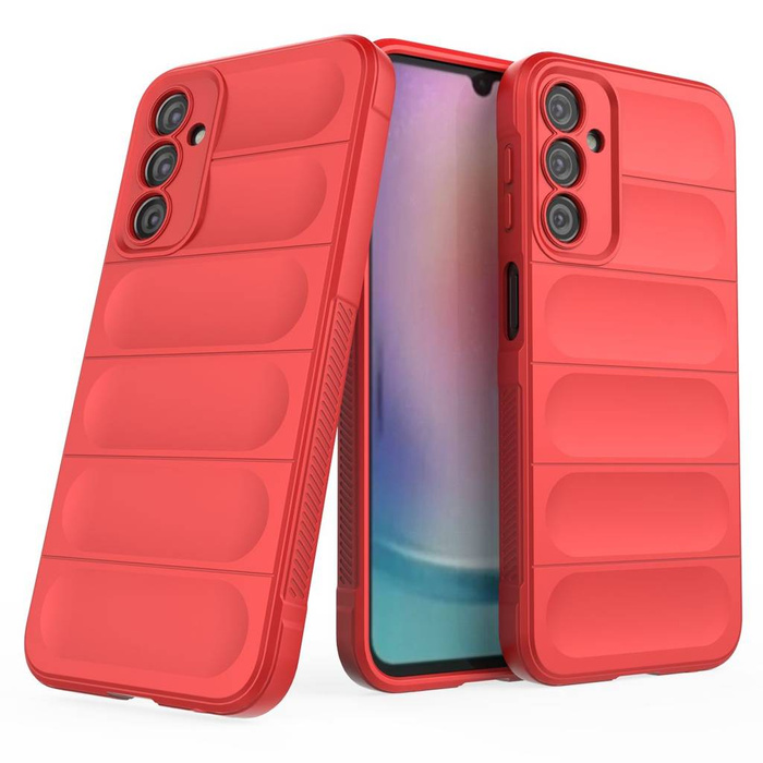 Magic Shield Case pro Samsung Galaxy A24 4G flexibilní pancéřový kryt červený